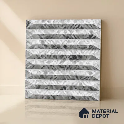 Faux Subway  Tile TL 07242 B Crayon 4004 Granula 1 ft x 1 ft Ceramic Matte Finish - 9 mm  | 2 mm Spacer is Mandatory | Please Expect a Slight Variation of Pattern (Sample)